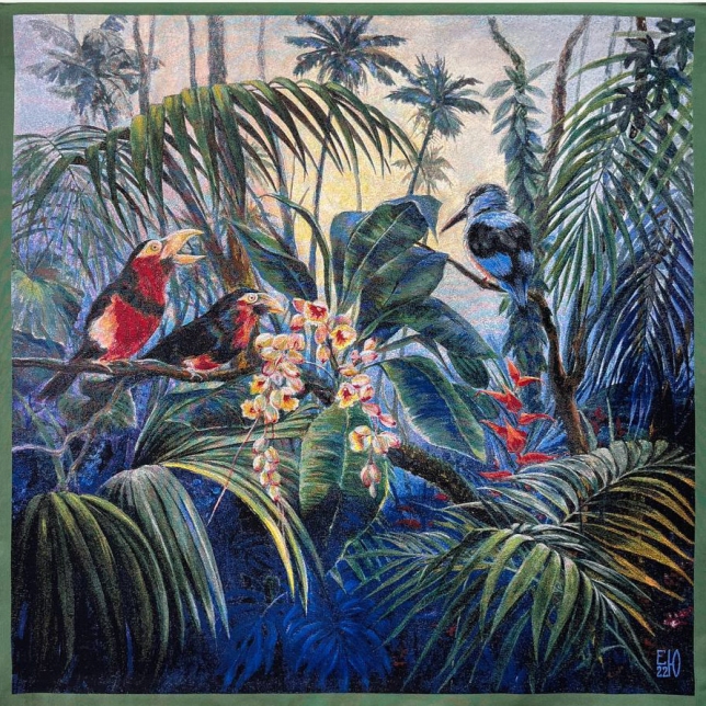 Painting for sale online - Morning in the tropical forest
