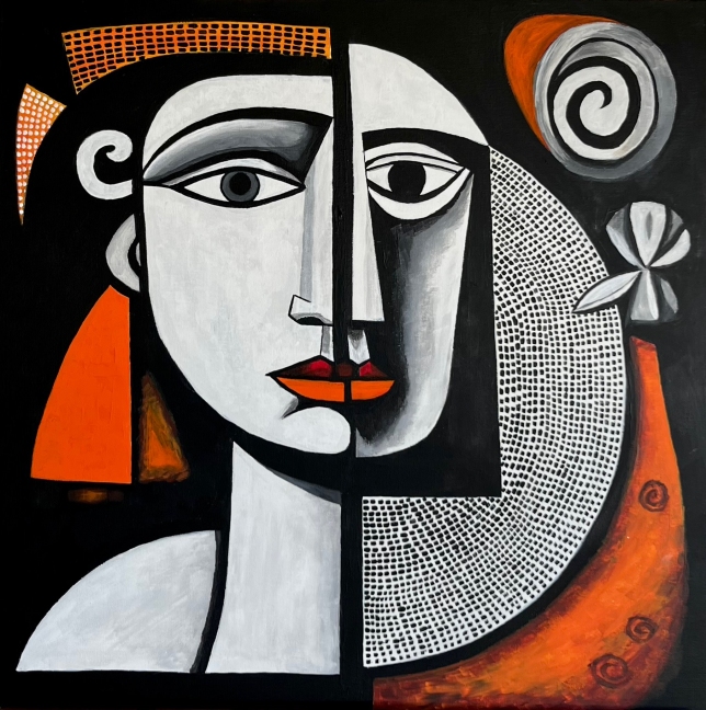 Painting for sale online - Walking under the moon