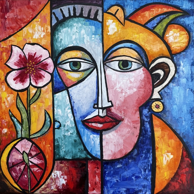Painting for sale online - Masks