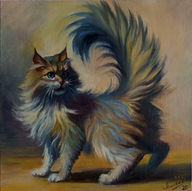 Painting for sale online - March cat