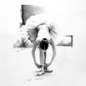 Painting for sale online - Pointe shoes