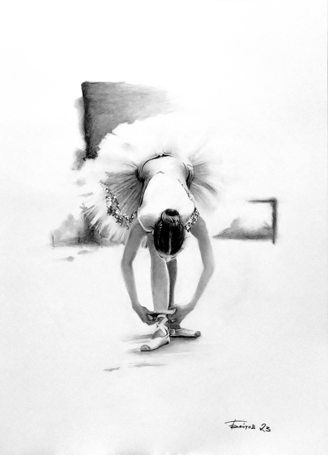 Painting for sale online - Pointe shoes