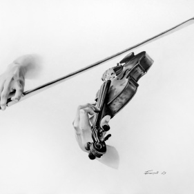 Painting for sale online - Standing by Saigon, I look up at the sky