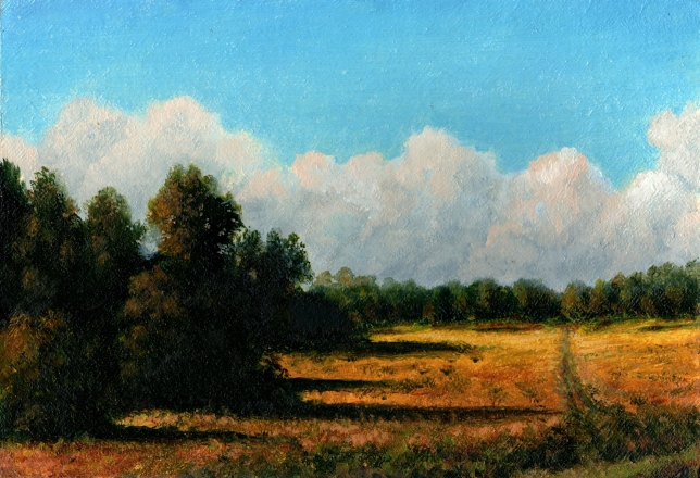 Painting for sale online - Among the Fields. The End of August 
