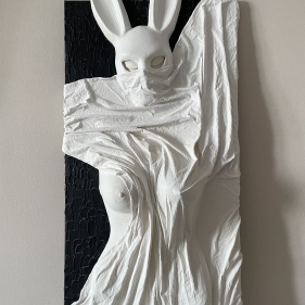 Painting for sale online - White Rabbit 