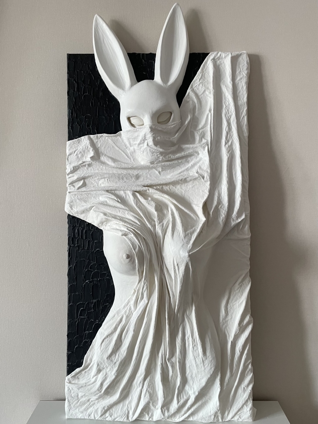 Painting for sale online - White Rabbit 