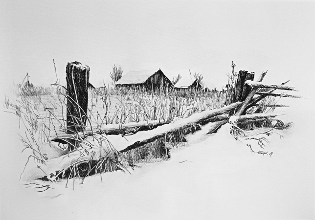 Painting for sale online - Siberia my love