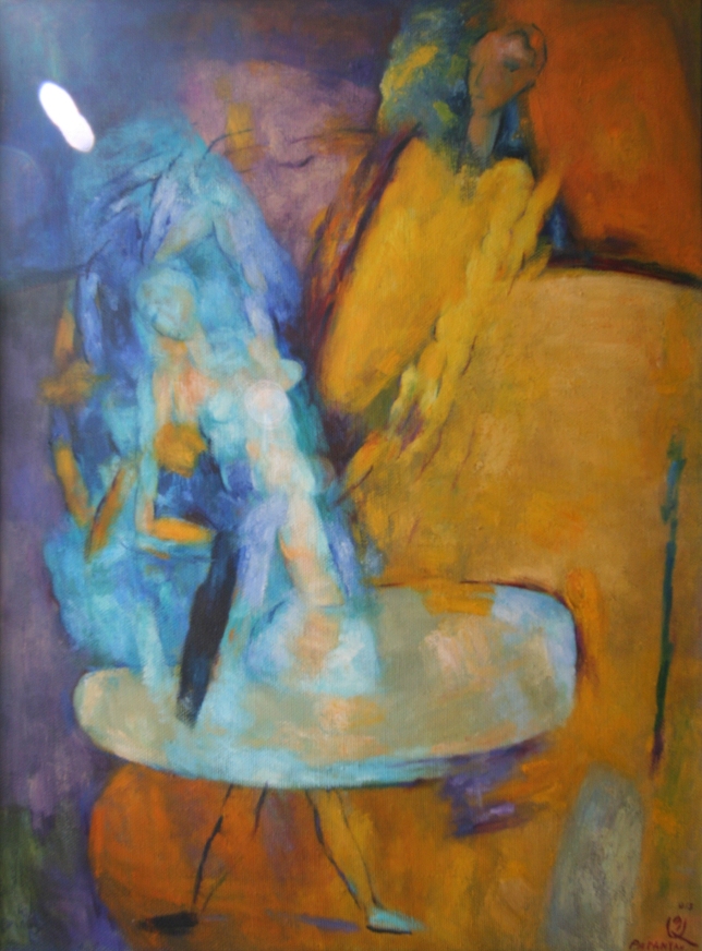 Painting for sale online - Blue dancer