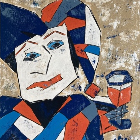 Painting for sale online - Harlequin's Dinner