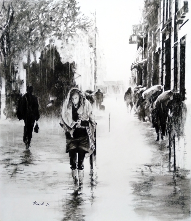 Painting for sale online - I want coffee more than anything...