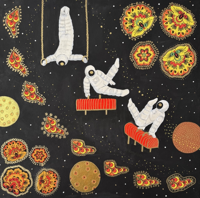 Painting for sale online - Space a la Rus Sports Series Gymnastics 2