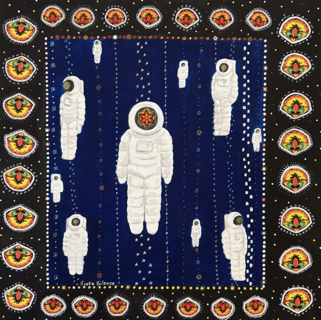 Painting for sale online - Space a la Rus Weightlessness