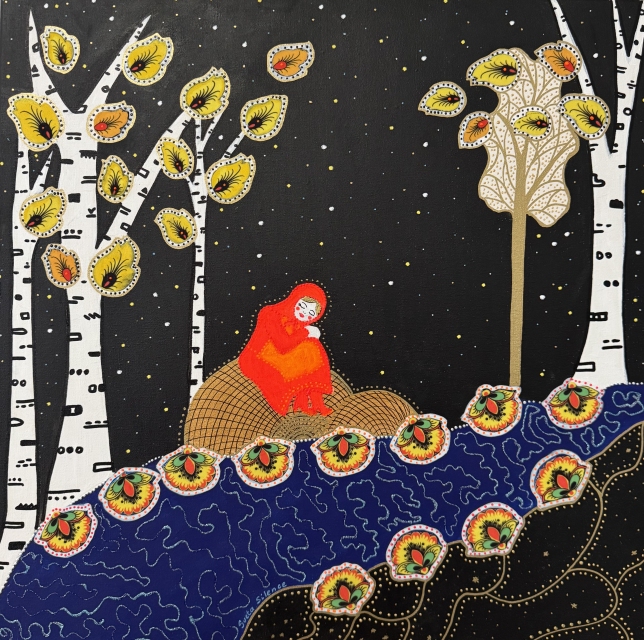 Painting for sale online - Oh, girls! Sadness, melancholy, its eating me up