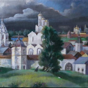 Painting for sale online - Pokrovsky Monastery in Suzdal