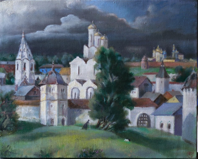 Painting for sale online - Pokrovsky Monastery in Suzdal