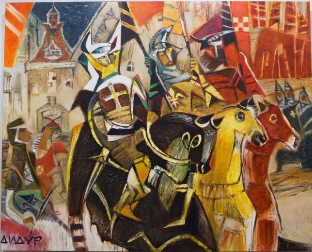 Painting for sale online - Games in the Middle Ages