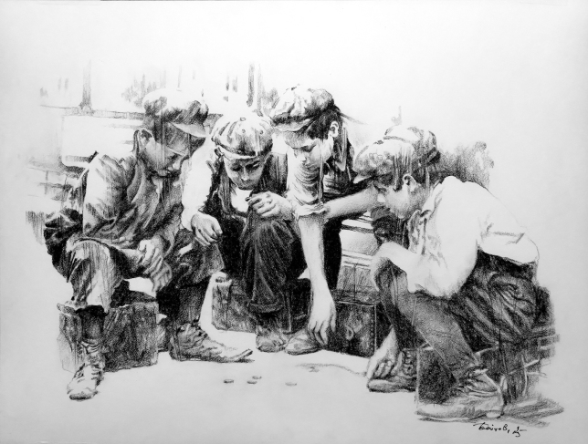 Painting for sale online - Heads or Tails