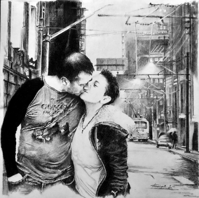 Painting for sale online -  and crunch of a baguette 