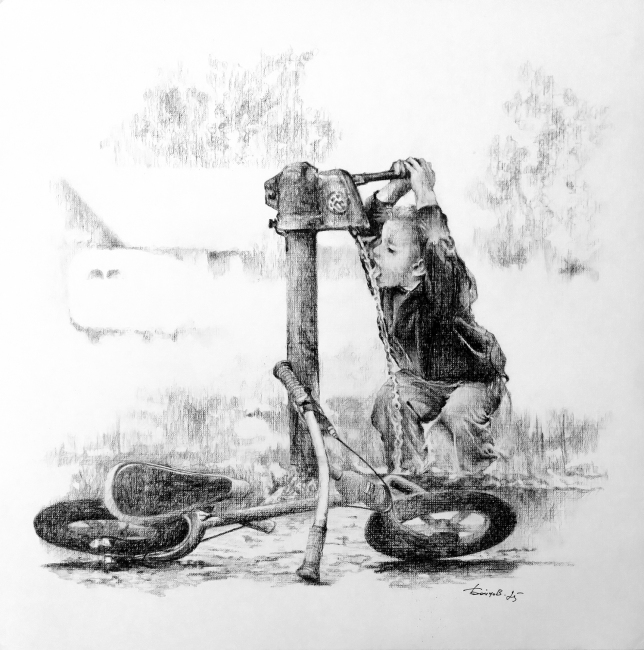 Painting for sale online - Pit Stop