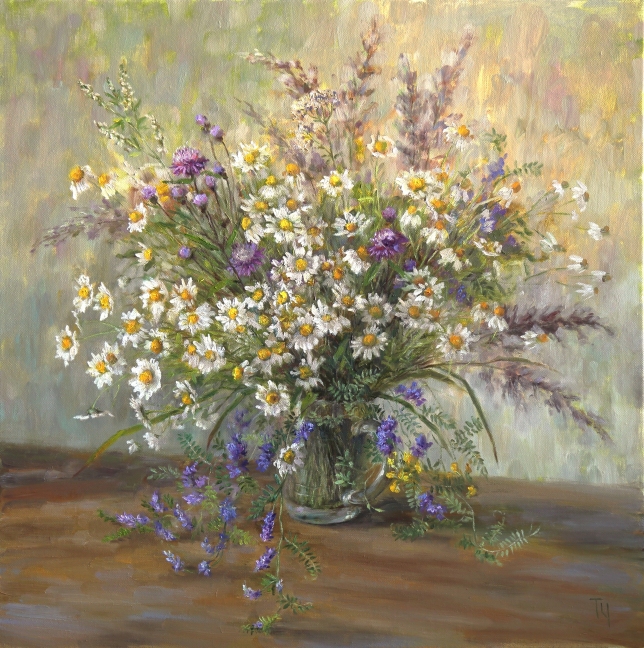 Painting for sale online - A bouquet in a beer mug