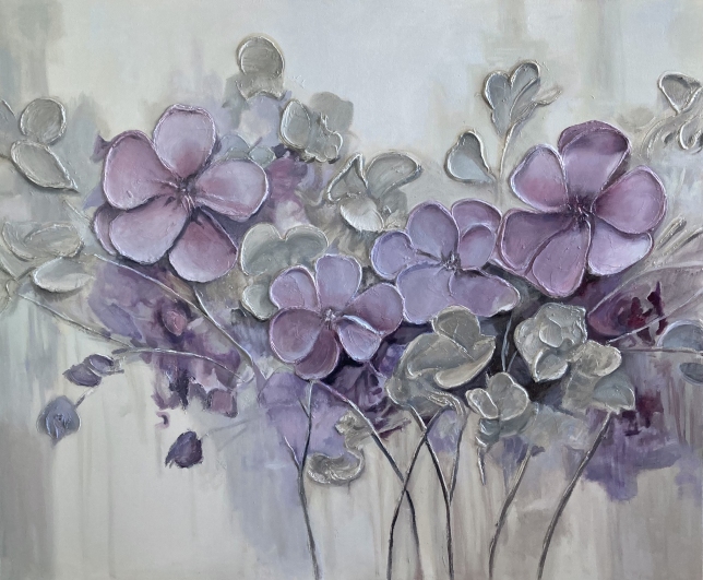 Painting for sale online - Purple Flower Dreams