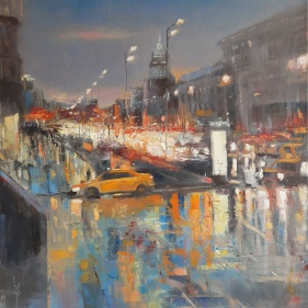 Painting for sale online - Moscow Twillight