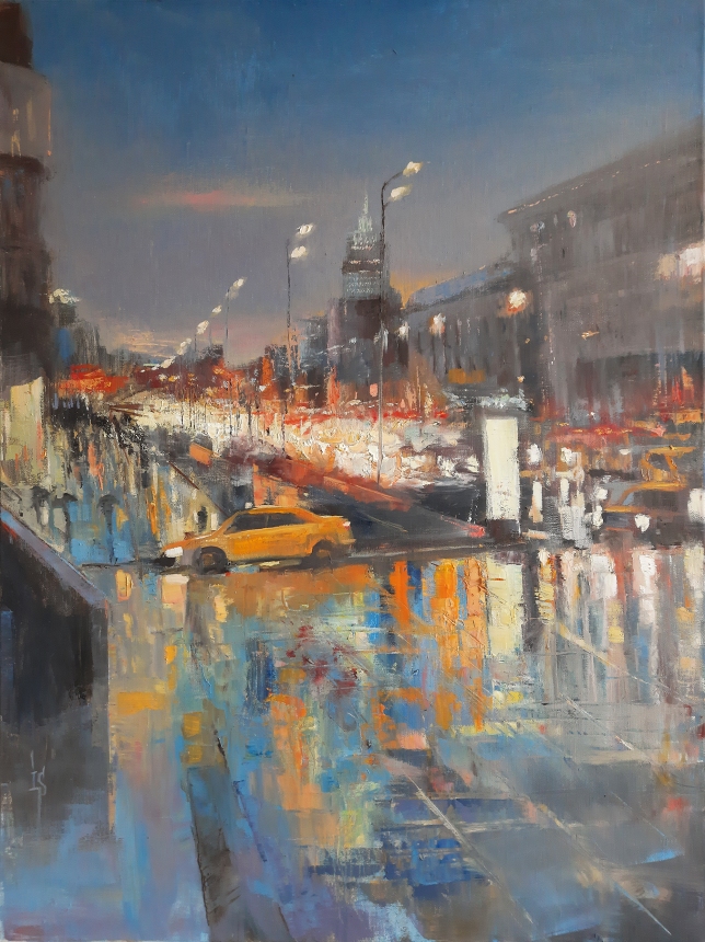 Painting for sale online - Moscow Twillight