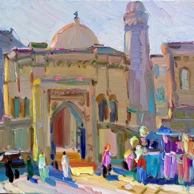 Painting for sale online - Baku the old town