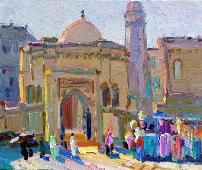 Painting for sale online - Baku the old town