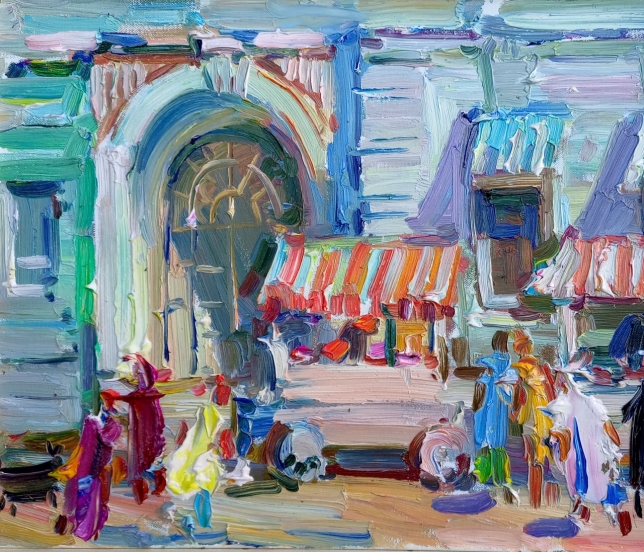 Painting for sale online - Воскресный день в Ельце / Sunday day in Elts