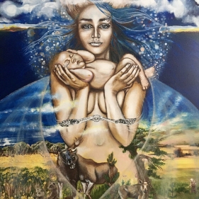 Painting for sale online - The Earth Woman