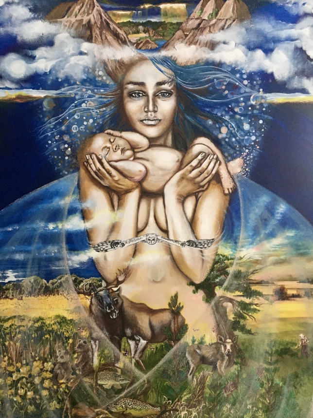 Painting for sale online - The Earth Woman