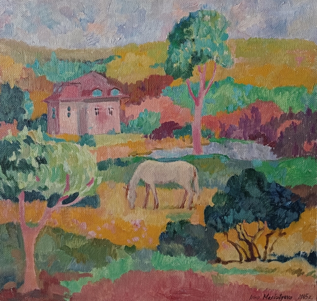 Painting for sale online - Over there on the other side of the hill