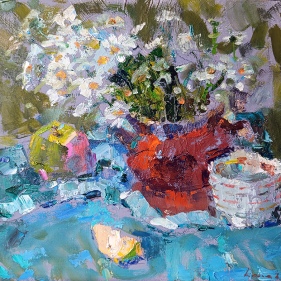 Painting for sale online - Chamomile
