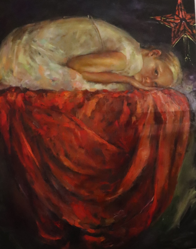 Painting for sale online - Red cloth