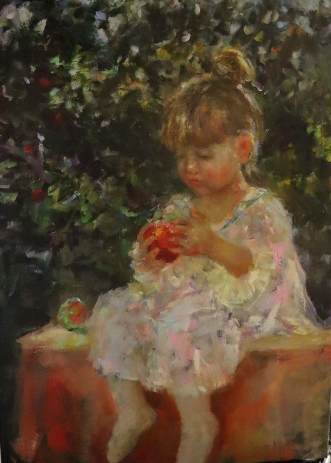 Painting for sale online - Eva in the garden