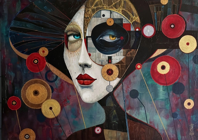 Painting for sale online - Mademoiselle Muchroom