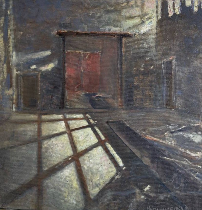 Painting for sale online - Abandoned fire station