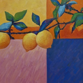 Painting for sale online - Bright lemons 