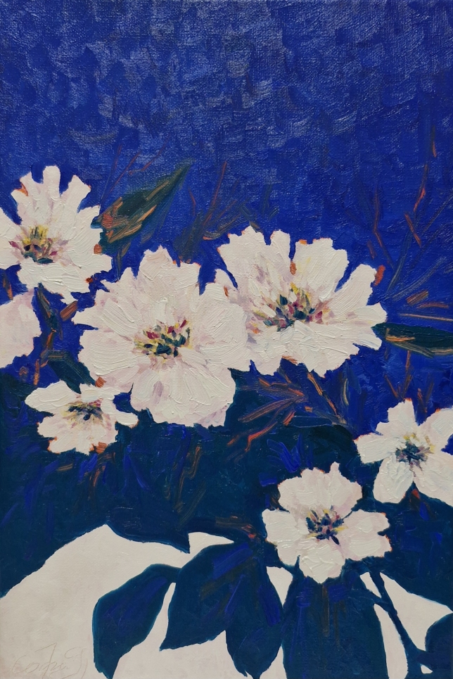 Painting for sale online - White flowers 