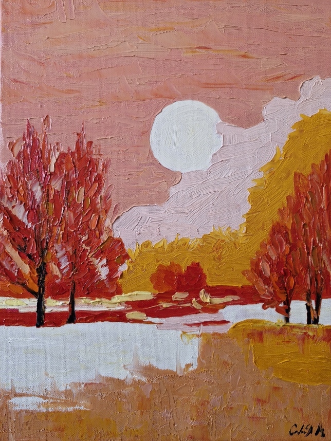 Painting for sale online - Autumn day 