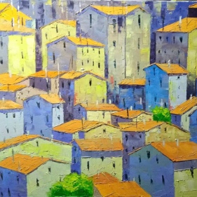 Painting for sale online - Old town
