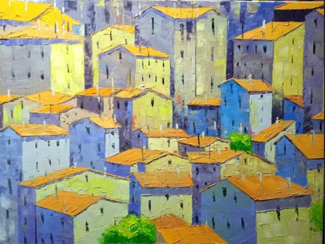 Painting for sale online - Old town