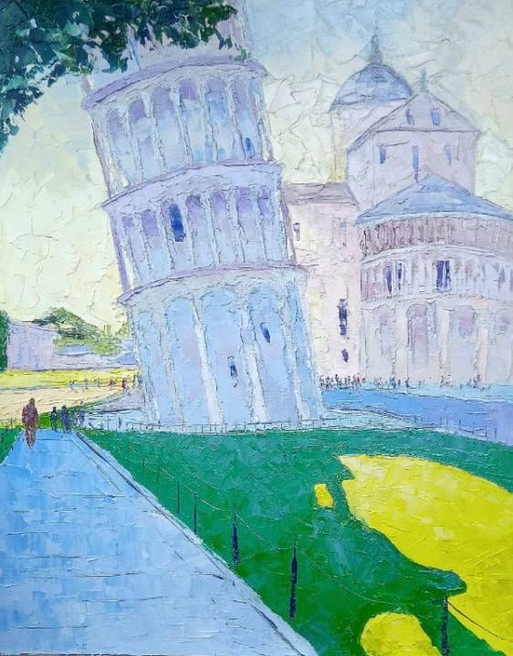 Painting for sale online -  Warm morning Pisa