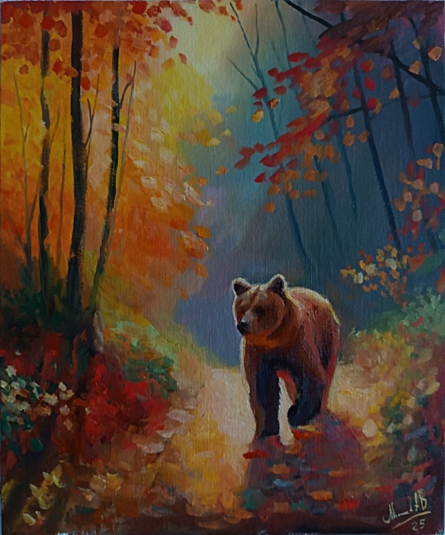 Painting for sale online - Along the forest path