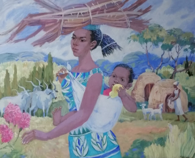 Painting for sale online - Under the singing of cicadas