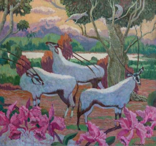 Painting for sale online - Three graces and orchids