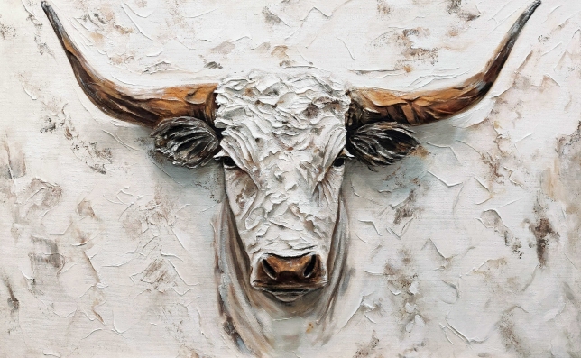Painting for sale online - 3D bull energy