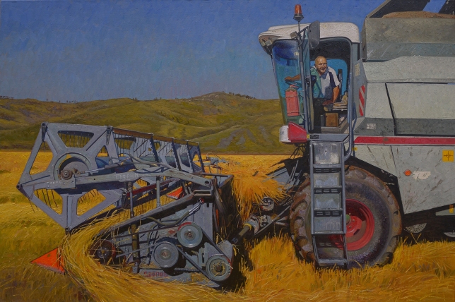 Painting for sale online - Zazhinki - the beginning of the harvest