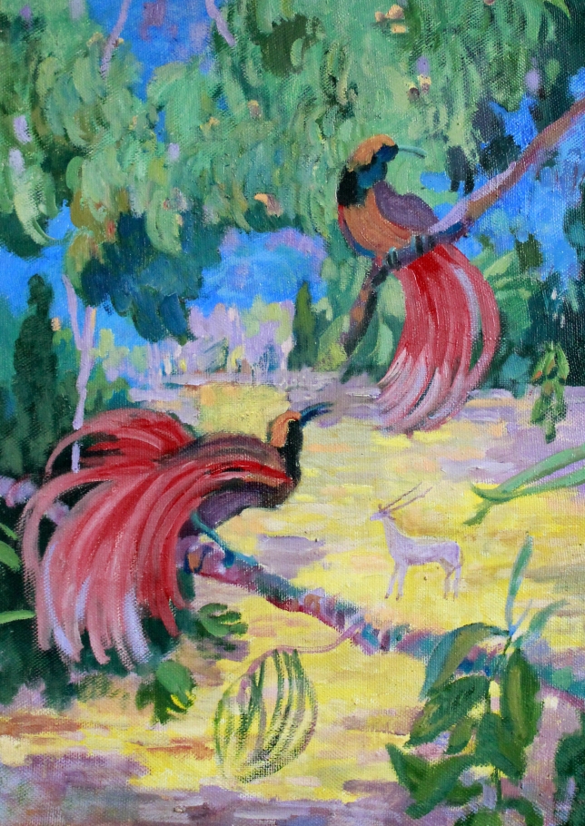 Painting for sale online - Birds of Paradise